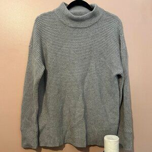 Rachel Zoe Mockneck 100% Cashmere Sweater Size L